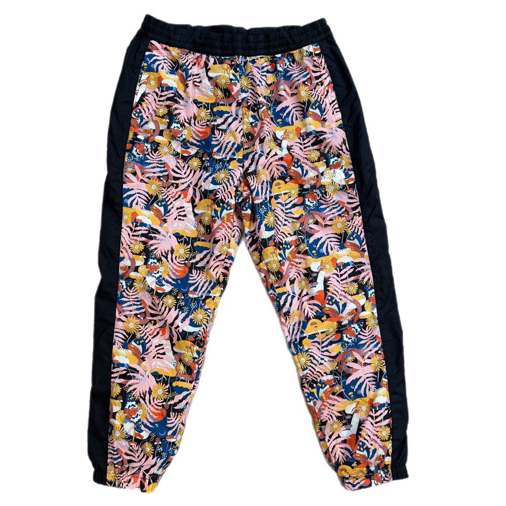 The North Face Hydrenaline Wind Pants Multi Color Floral Joggers Womens Size XL - Picture 2 of 12